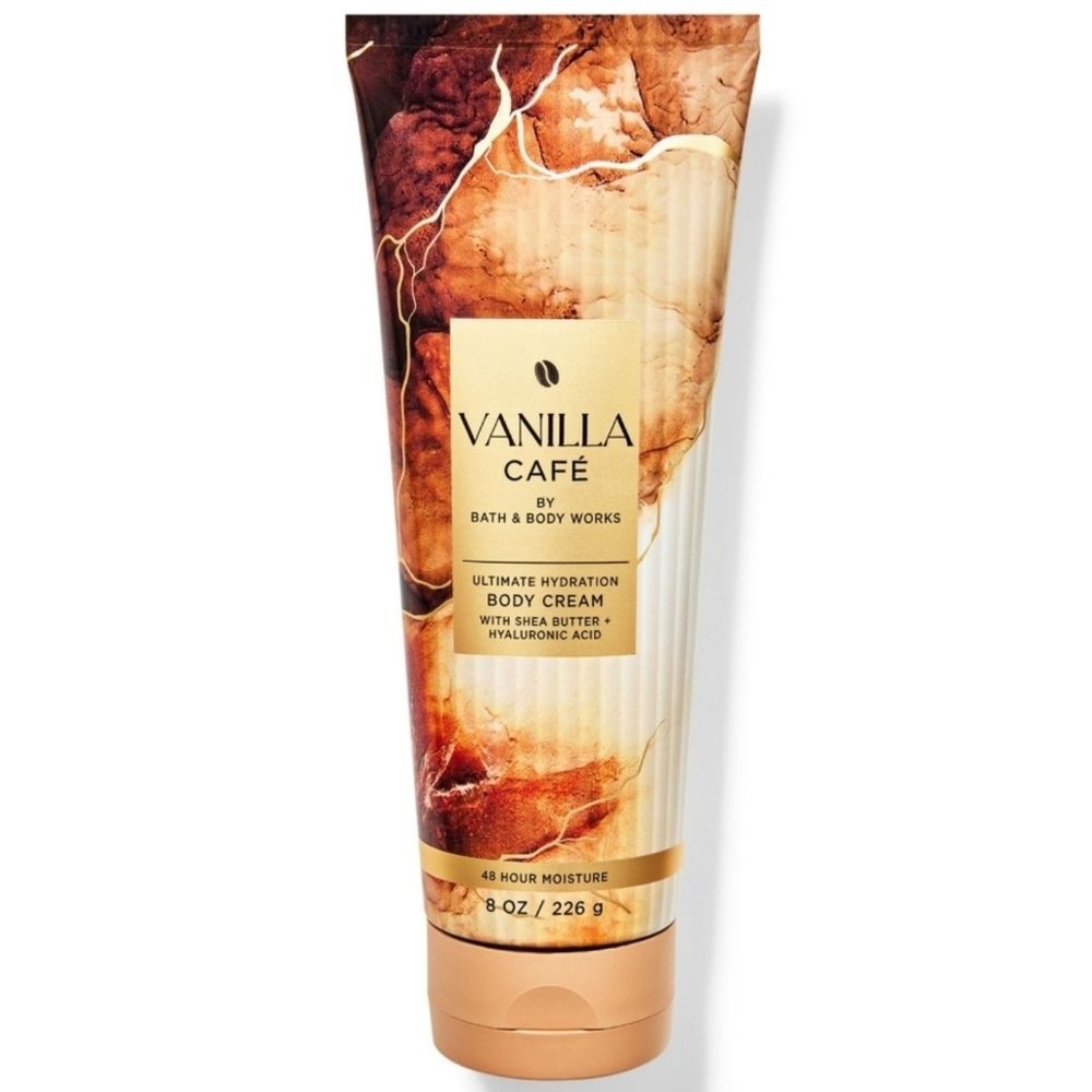 Bath & Body Works Vanilla Cafe Body Cream 8oz Coffee Scent Fall NEW
